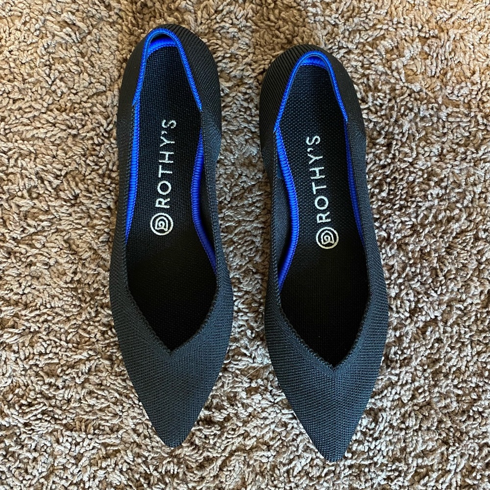Rothys The Point in Black solid